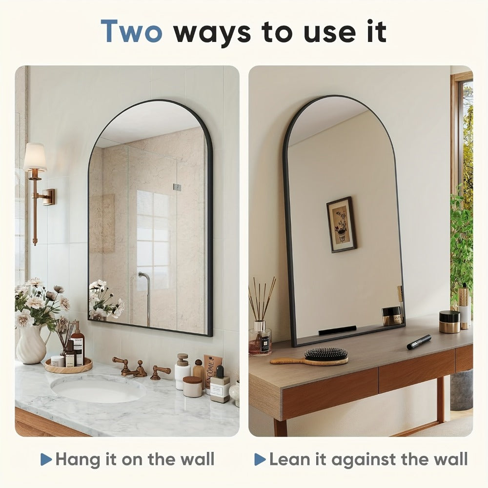 Wall-Mounted Metal Wall Mirror, Bathroom Vanity Mirror for Dressing and Daily Routines detail image - detail view 16