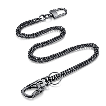 Wallet Chains & Pocket Chains - Chain Men Hip Hop Chain 25'' Dual-Button Lock Security Stainless Steel & - product detail