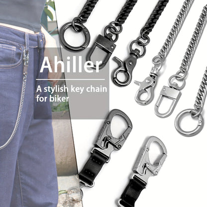 Wallet Chains & Pocket Chains - Chain Men Hip Hop Chain 25'' Dual-Button Lock Security Stainless Steel & - product detail