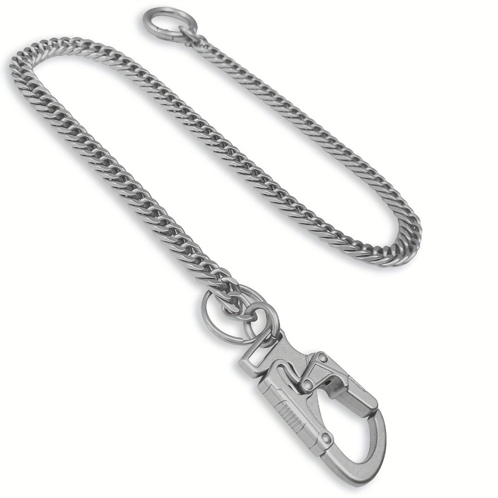 Wallet Chains & Pocket Chains - Chain Men Hip Hop Chain 25'' Dual-Button Lock Security Stainless Steel & - product detail