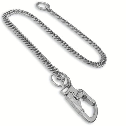 Wallet Chains & Pocket Chains - Chain Men Hip Hop Chain 25'' Dual-Button Lock Security Stainless Steel & - product detail