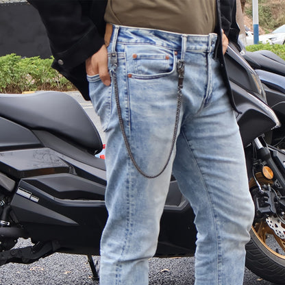 Wallet Chains & Pocket Chains - Chain Men Hip Hop Chain 25'' Dual-Button Lock Security Stainless Steel & - product detail