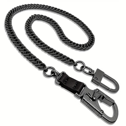 Wallet Chains & Pocket Chains - Chain Men Hip Hop Chain 25'' Dual-Button Lock Security Stainless Steel & - product detail