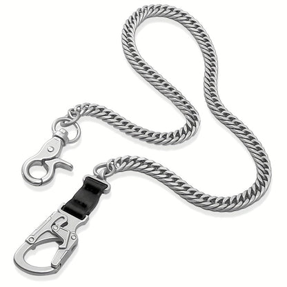 Wallet Chains & Pocket Chains - Chain Men Hip Hop Chain 25'' Dual-Button Lock Security Stainless Steel & - product detail
