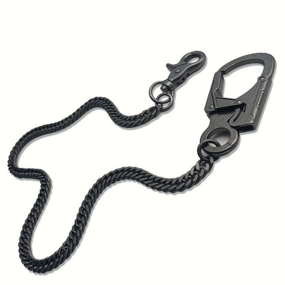 Wallet Chains & Pocket Chains - Chain Men Hip Hop Chain 25'' Dual-Button Lock Security Stainless Steel & - product detail