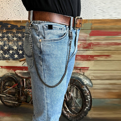 Wallet Chains & Pocket Chains - Chain Men Hip Hop Chain 25'' Dual-Button Lock Security Stainless Steel & - product detail
