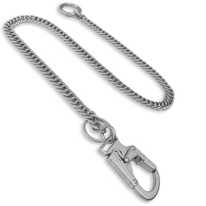 Wallet Chains & Pocket Chains - Chain Men Hip Hop Chain 25'' Dual-Button Lock Security Stainless Steel & - product detail