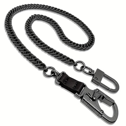Wallet Chains & Pocket Chains - Chain Men Hip Hop Chain 25'' Dual-Button Lock Security Stainless Steel & - product detail