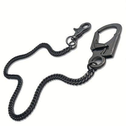 Wallet Chains & Pocket Chains - Chain Men Hip Hop Chain 25'' Dual-Button Lock Security Stainless Steel & - product detail