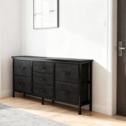 Dresser shown in the Black, 7 Drawers option