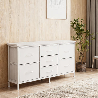 Dresser shown in the White, 7 Drawers option