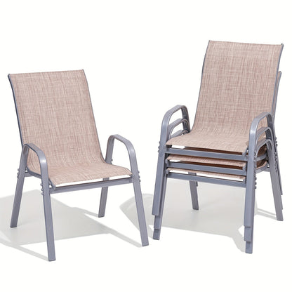 Outdoor Chair shown in the Beige, 4pcs option