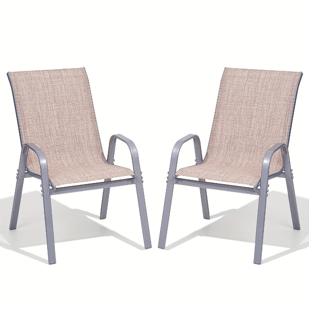 Wide Outdoor Chair with High Back and Multiple Color Options for Patio detail image - detail view 13