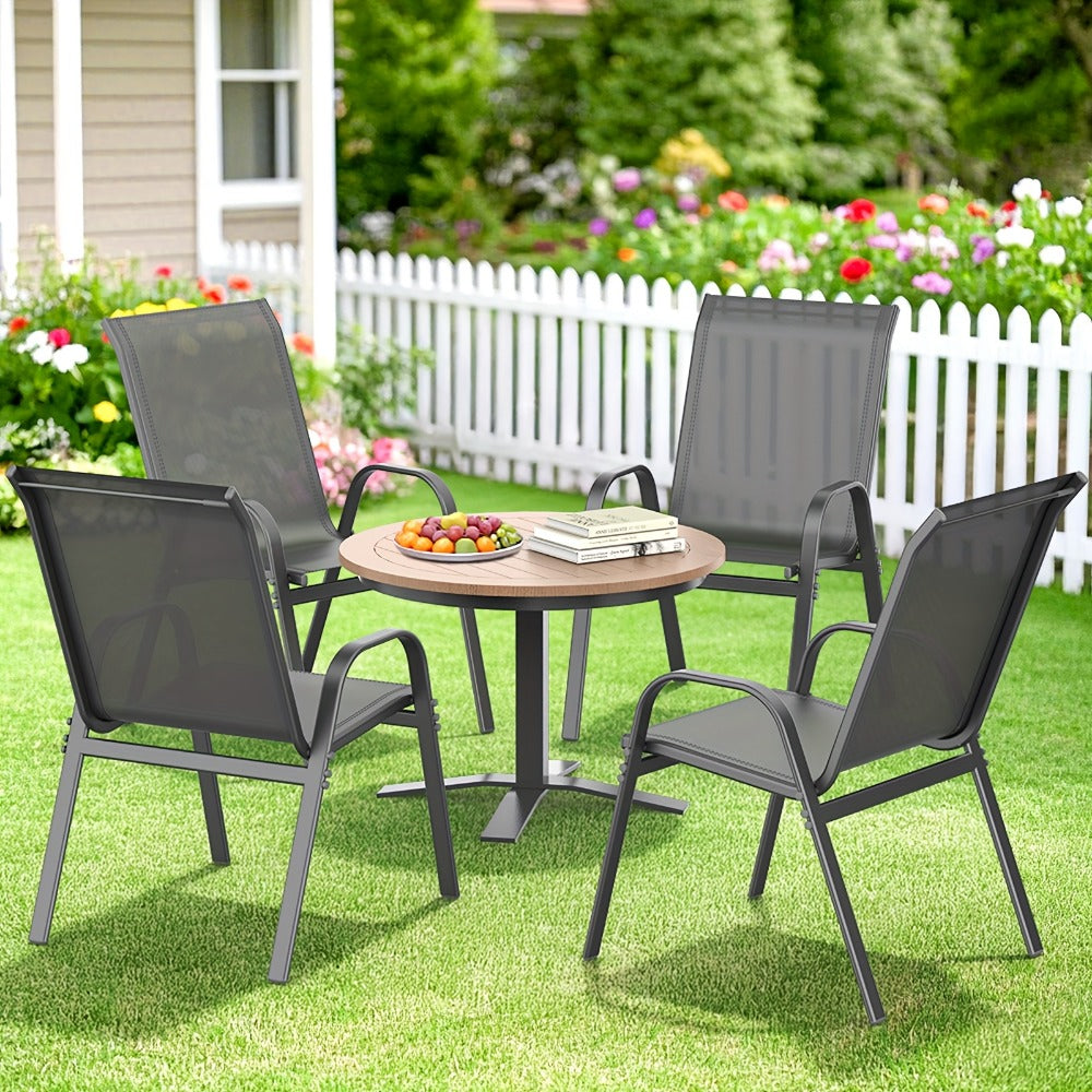 Wide Outdoor Chair with High Back and Multiple Color Options for Patio detail image - detail view 22