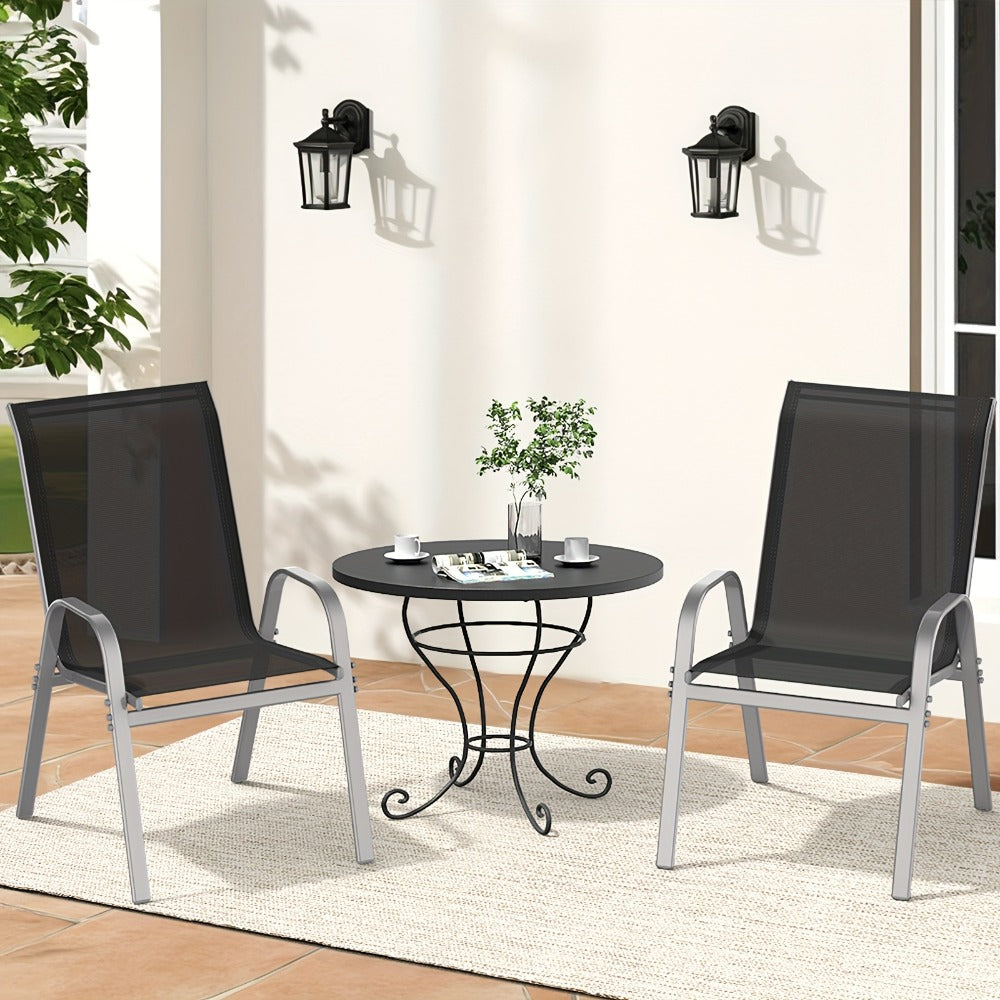 Wide Outdoor Chair with High Back and Multiple Color Options for Patio detail image - detail view 27