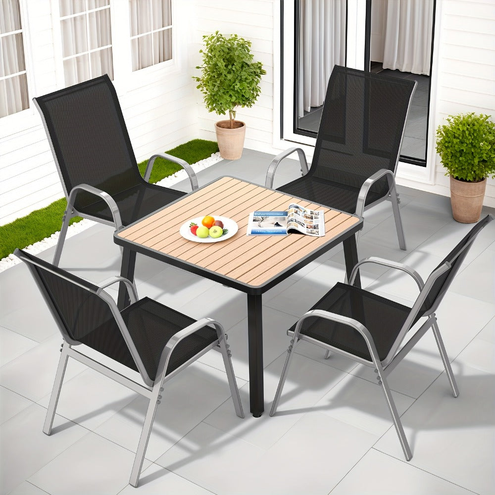 Wide Outdoor Chair with High Back and Multiple Color Options for Patio detail image - detail view 28