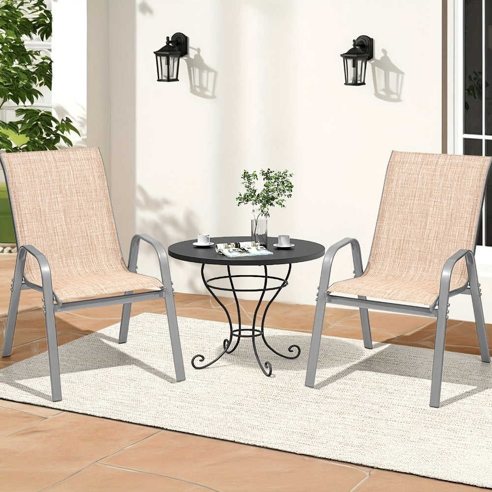 Wide Outdoor Chair with High Back and Multiple Color Options for Patio detail image - detail view 30