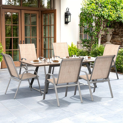 Wide Outdoor Chair with High Back and Multiple Color Options for Patio detail image - detail view 32