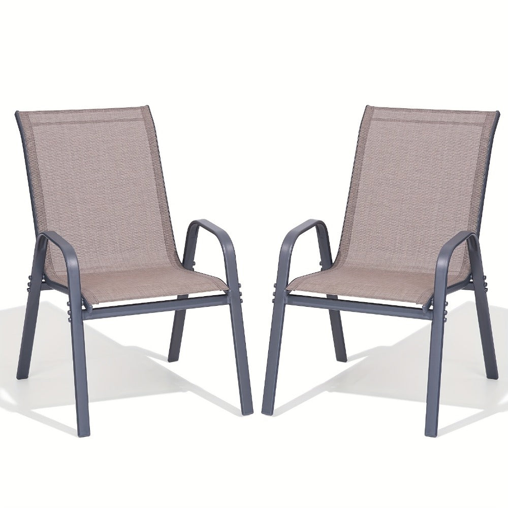 Wide Outdoor Chair with High Back and Multiple Color Options for Patio detail image - detail view 9