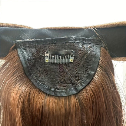 Wigs - Synthetic Half Wig Hair Patch 12 Inch Water Ripple Roll Wave Hair Band - product detail view 7
