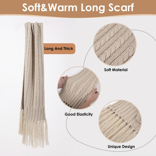 Winter Accessories Set - Hat Scarf Gloves for Women 3 Piece Warm Suede Touch Coordinated Cold - product detail view 2