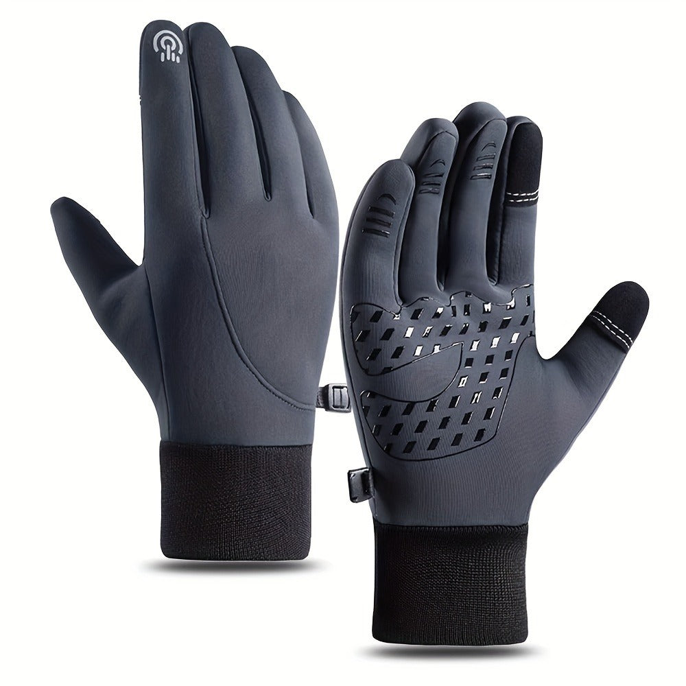 Winter Gloves - for Men Women Touchscreen Thermal Warm Windproof Knit for Running Driving - main product view