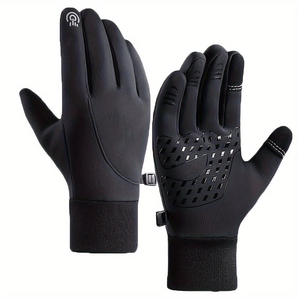 Winter Gloves - for Men Women Touchscreen Thermal Warm Windproof Knit for Running Driving - product detail view 3