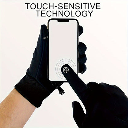 Winter Gloves - for Men Women Touchscreen Thermal Warm Windproof Knit for Running Driving - product detail view 4