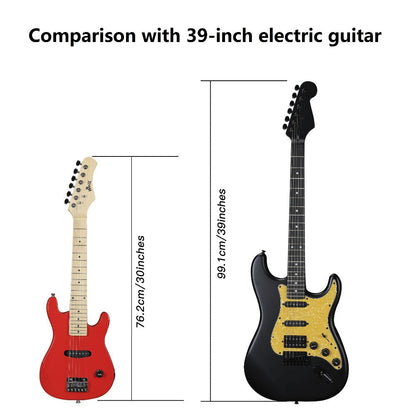 WINZZ 30-Inch Electric Guitar Starter Kit with Mini Amp and Gig Bag detail image - detail view 12