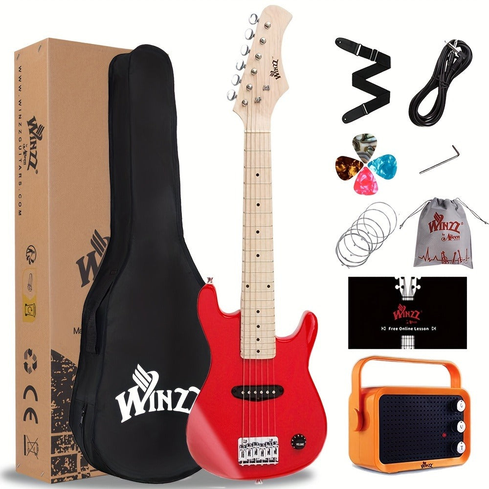 WINZZ 30-Inch Electric Guitar Starter Kit with Mini Amp and Gig Bag detail image - detail view 7