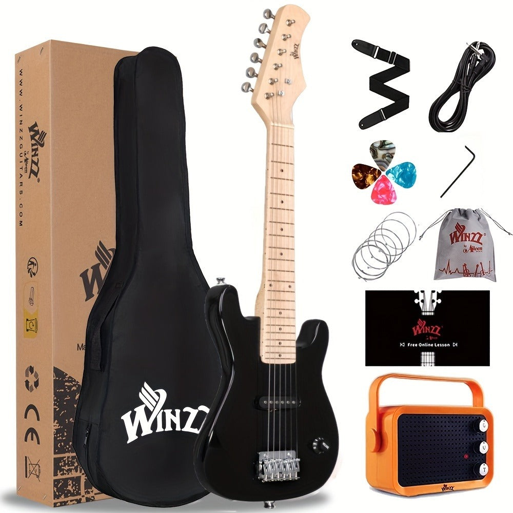 WINZZ 30-Inch Electric Guitar Starter Kit with Mini Amp and Gig Bag detail image - detail view 9