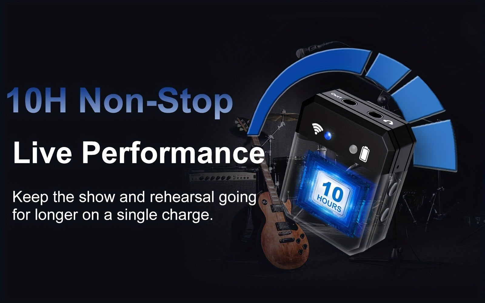 Wireless In-Ear Monitor System, 2.4 GHz Wireless for Personal Monitoring During Rehearsal detail image - detail view 10