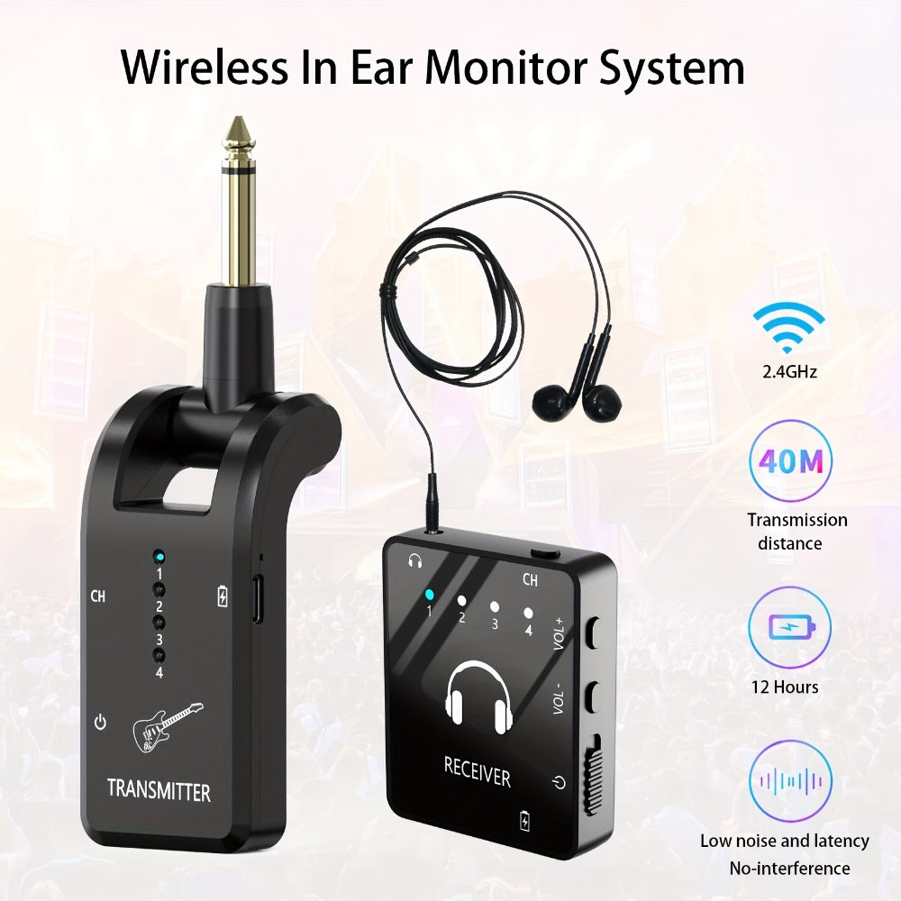 Wireless In-Ear Monitor System, Black, 2.4 GHz Wireless for Personal Monitoring detail image - detail view 6