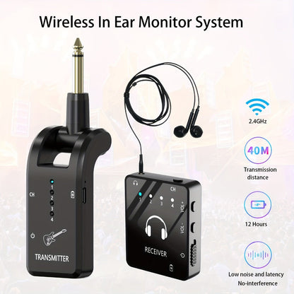 Wireless In-Ear Monitor System, Black, 2.4 GHz Wireless for Personal Monitoring detail image - detail view 6