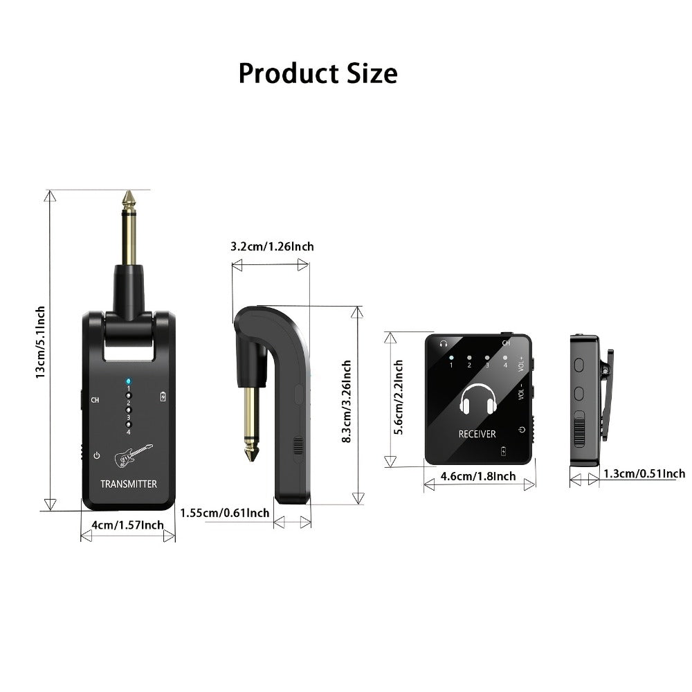Wireless In-Ear Monitor System, Black, 2.4 GHz Wireless for Personal Monitoring detail image - detail view 7