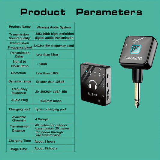Wireless In-Ear Monitor System, USB-C, 2.4 GHz Wireless for Personal Monitoring detail image
