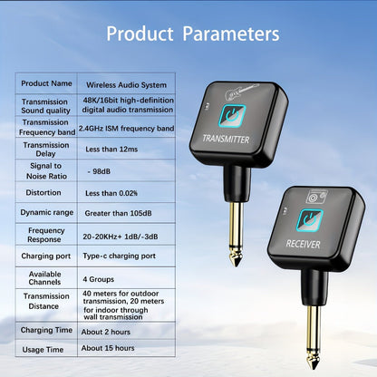 Wireless Instrument System, 1574.8 inch, 2.4 GHz Wireless for Wireless Connection Between detail image - detail view 4
