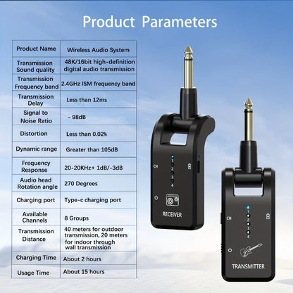 Wireless Instrument System, 4GHz, 2.4 GHz Wireless for Wireless Connection Between A detail image - detail view 13