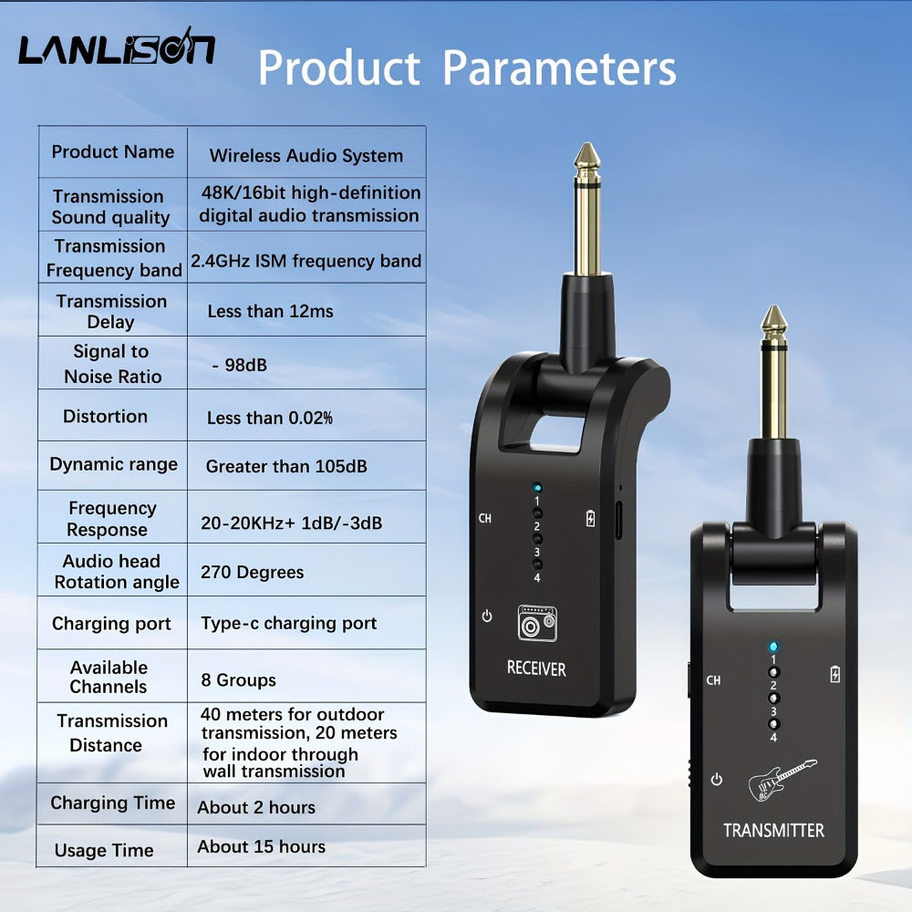 Wireless Instrument System, 4GHz, 2.4 GHz Wireless for Wireless Connection Between A detail image