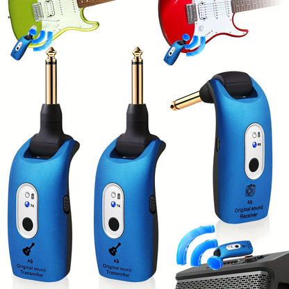 Wireless Instrument System shown in the Blue - 2 TX & 1 RX option