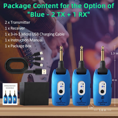 Wireless Instrument System, Black - 2, 2.4 GHz Wireless for Wireless Connection Between A detail image - detail view 9