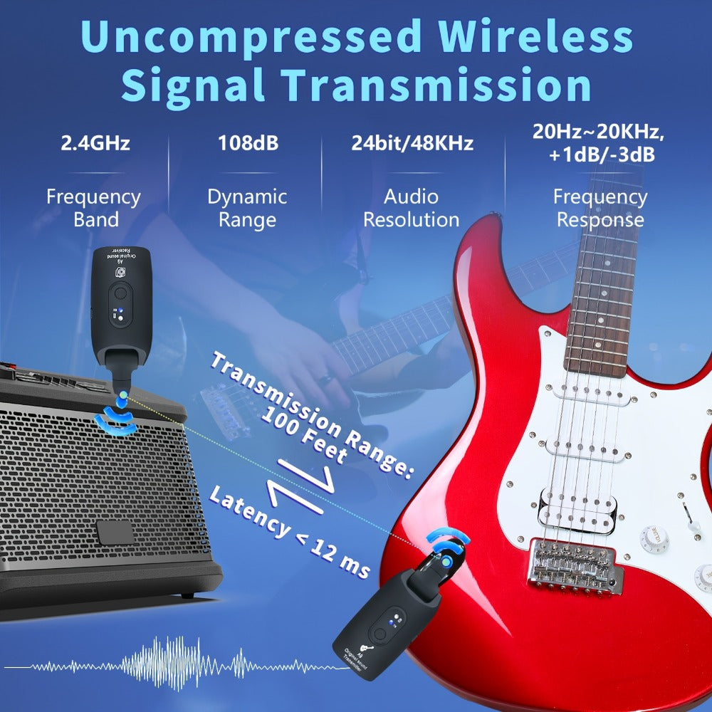 Wireless Instrument System, Blue, 2.4 GHz Wireless for Wireless Connection Between A detail image - detail view 14