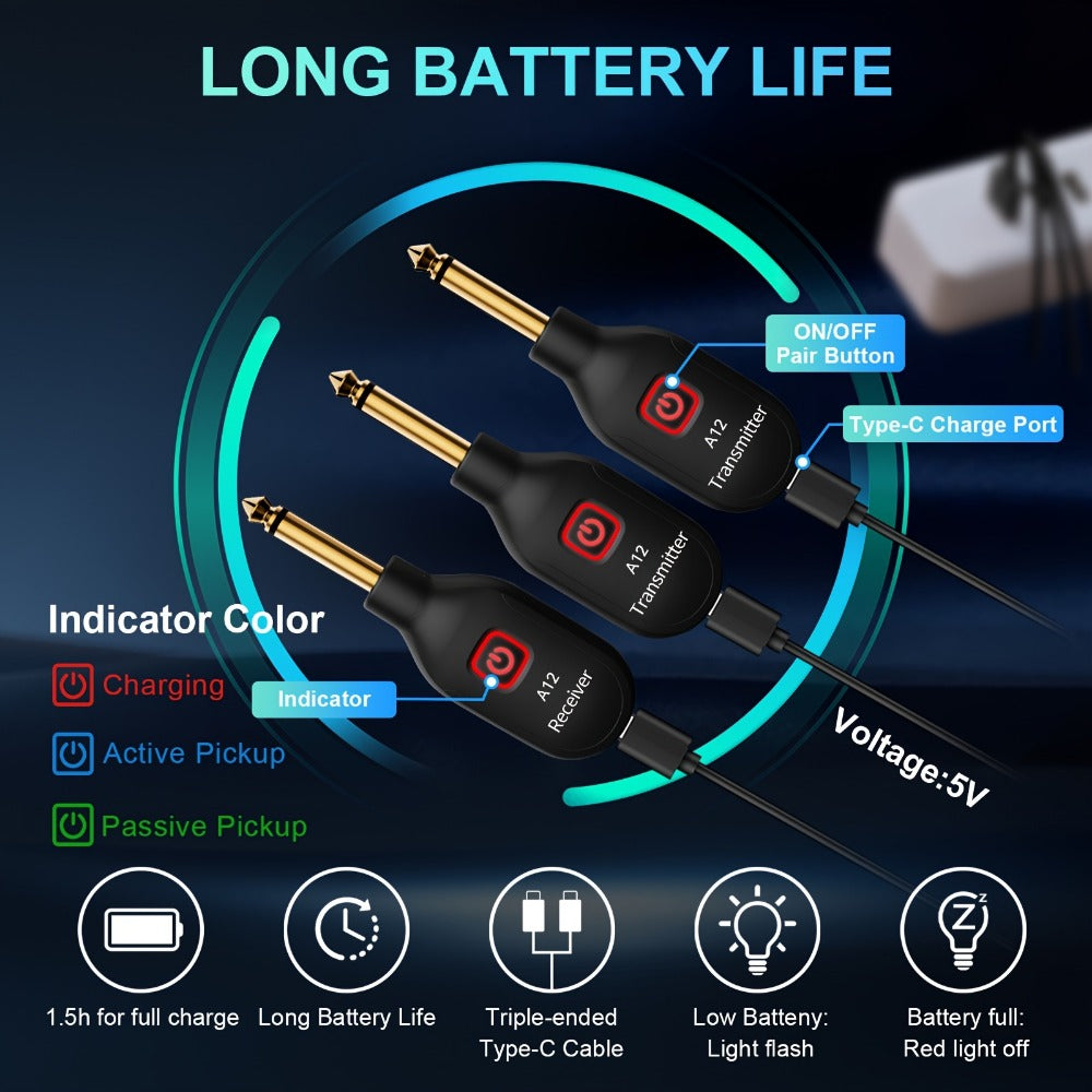 Wireless Instrument System, Rechargeable, 2.4 GHz Wireless for Wireless Connection Between detail image - detail view 7