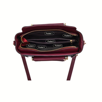 Crossbody Bag for Women – Color Block Stylish Satchel Multiple – detail view 12