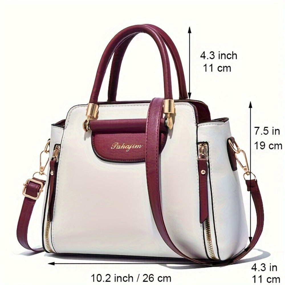 Crossbody Bag for Women – Color Block Stylish Satchel Multiple – detail view 4