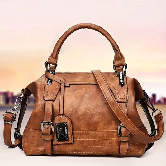 Crossbody Bag for Women – Vintage Boston Solid Color Detachable – alternate view