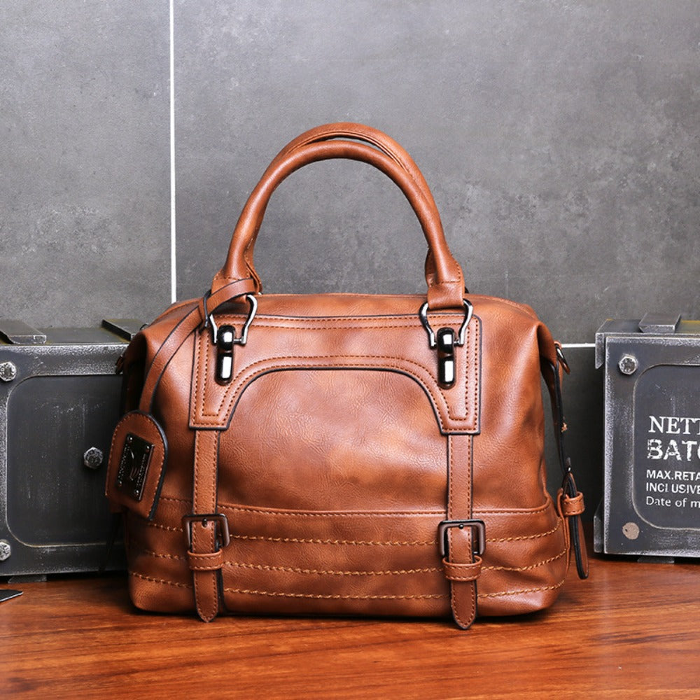 Crossbody Bag for Women – Vintage Boston Solid Color Detachable – detail view 20