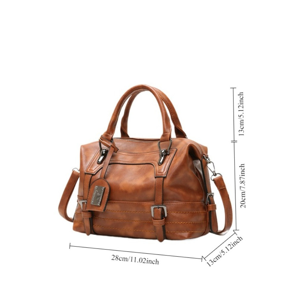 Crossbody Bag for Women – Vintage Boston Solid Color Detachable – detail view 3