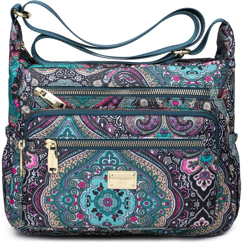 Crossbody Bag for Women – 10-Pocket, Nylon, Large Capacity, Multi-Pocket – detail view 6