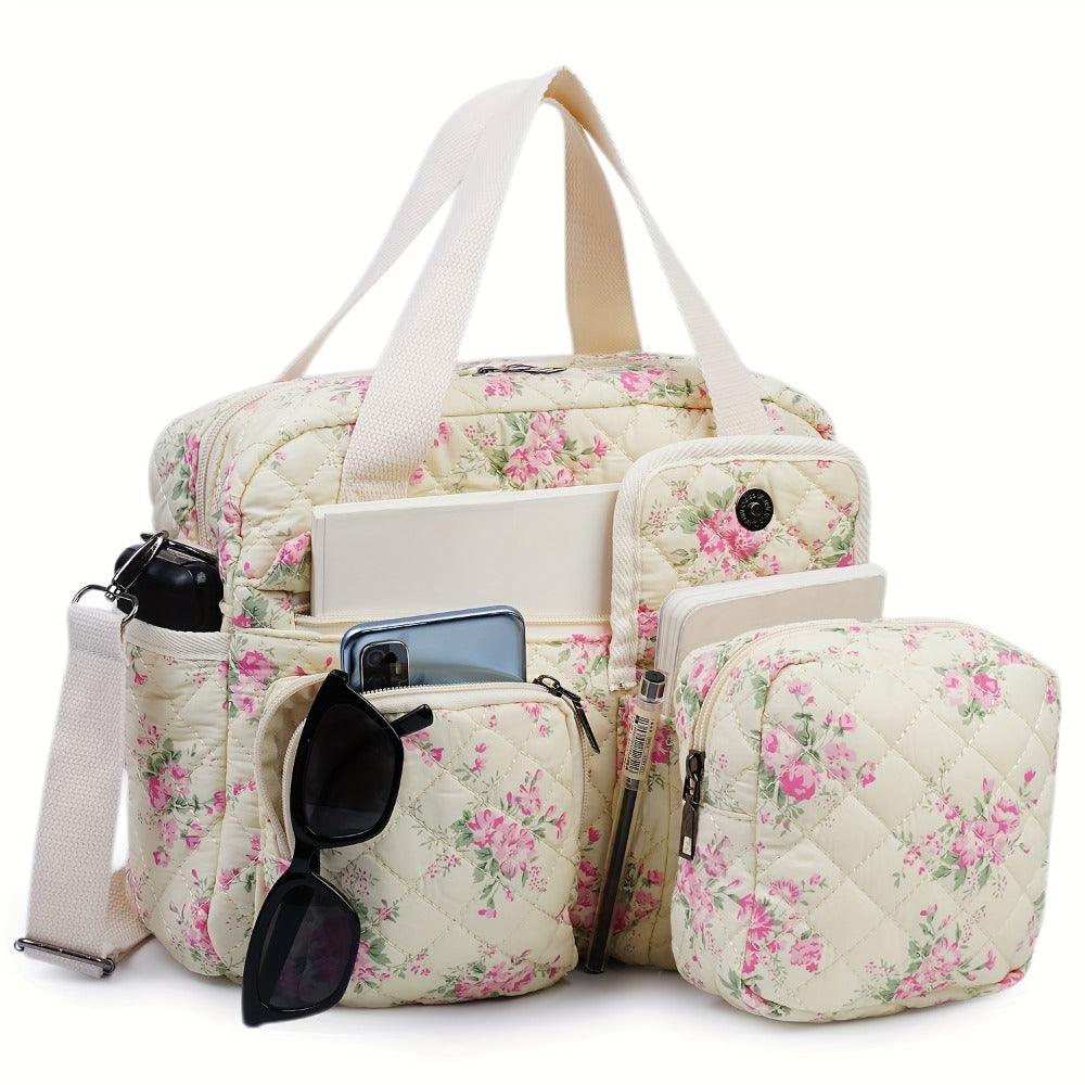 Crossbody Bag for Women – 2 Pcs, Quilted, Multi-Pocket, for Everyday Use – detail view 3